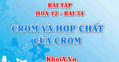 Bài tập Crom (Cr) và hợp chất của Cr: Giải bài tập 1, 2, 3, 4, 5 trang 155 SGK Hóa 12 bài 34